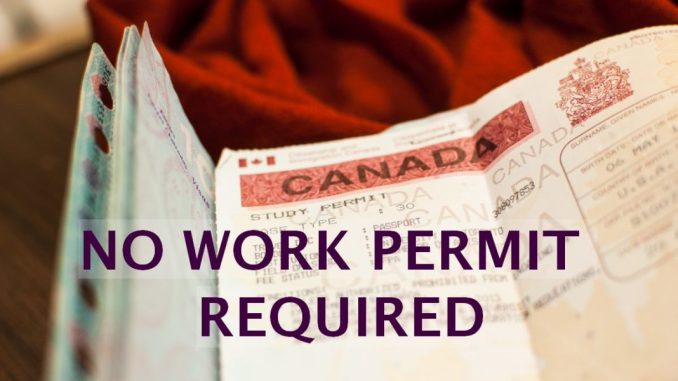 Jobs That Do Not Require a Work Permit in Canada